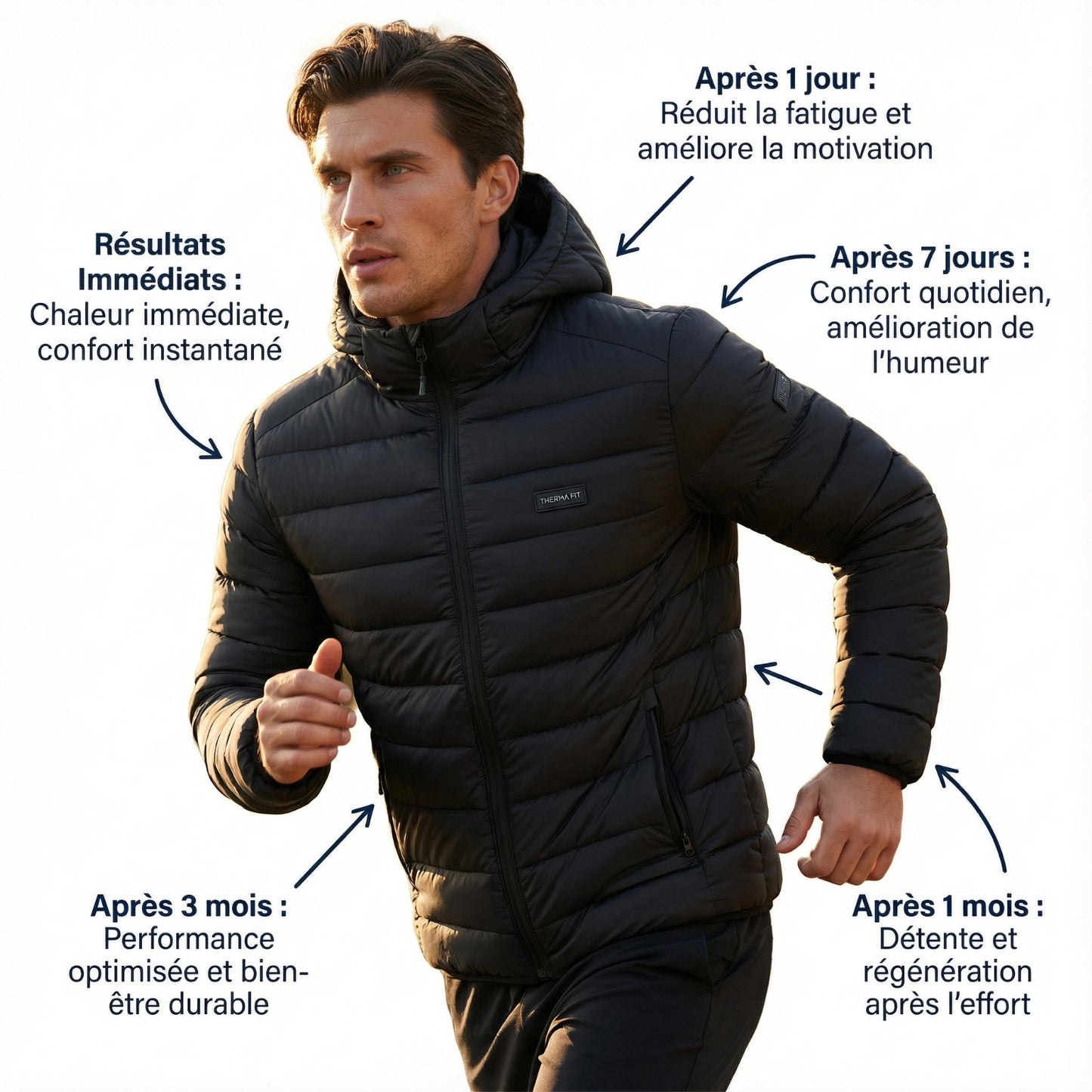ThermaFit : Veste chauffante unisexe